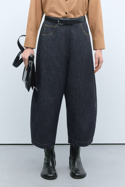 ★ POSZER★ Curved denim pants black 251CVDPT003 DENIM CURVED PANT - BLACK – OPEN HOUSE
