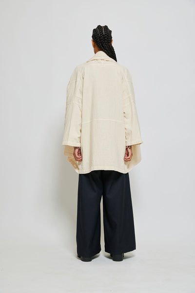 HAORI COAT - HEAVY WEIGHT DOUBLE COTTON GAUZE - KINARI – OPEN HOUSE