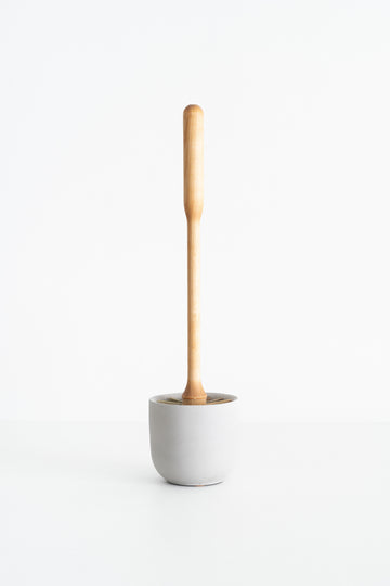 TOILET BRUSH WITH HOLDER - NATURAL