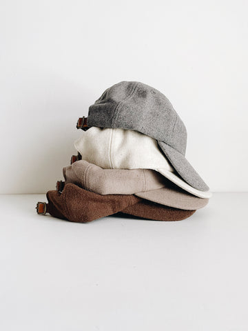 WOOL BASEBALL CAP  - NATURAL