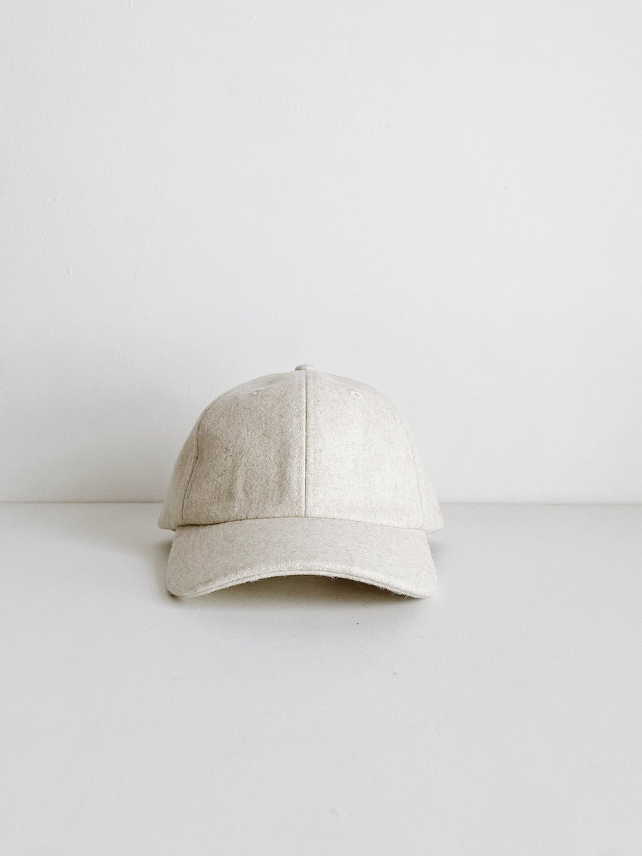 WOOL BASEBALL CAP  - NATURAL