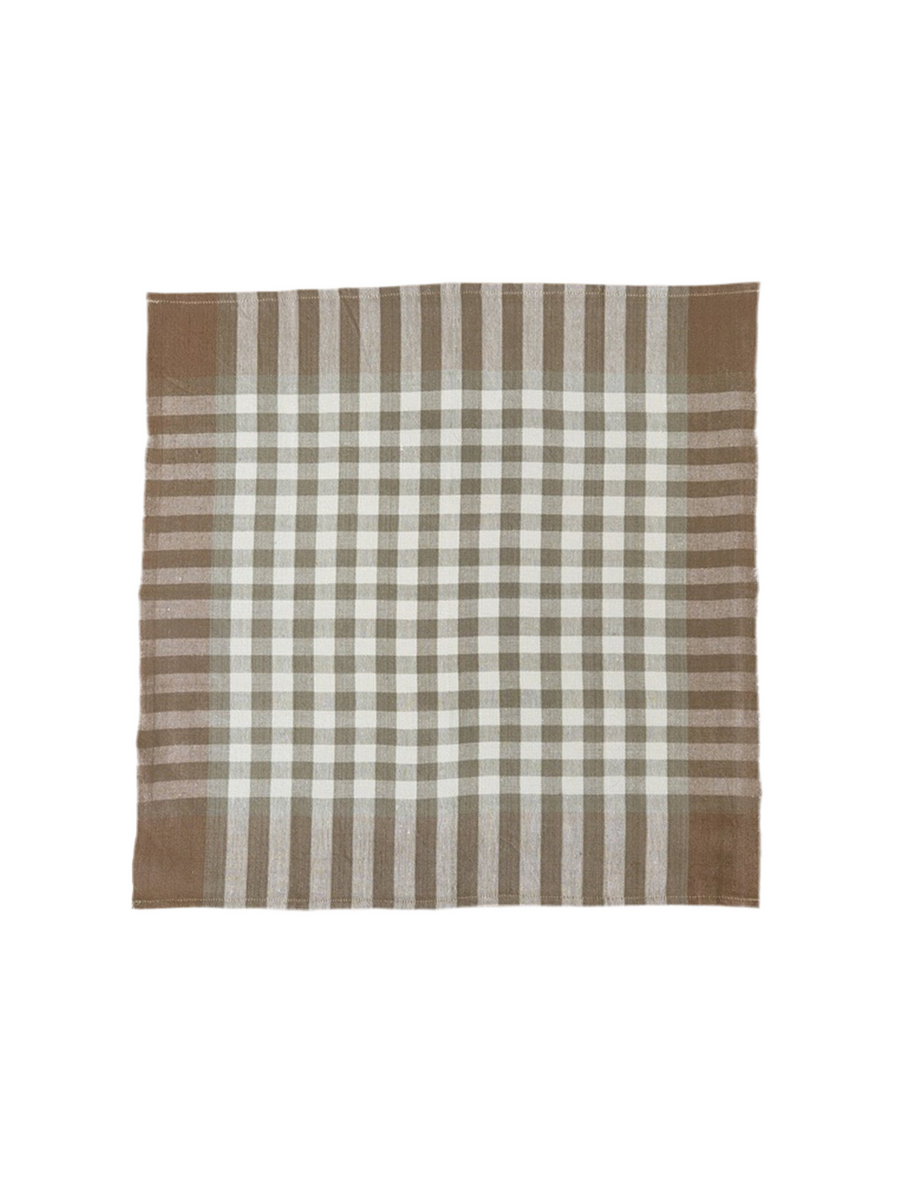 HAND WOVEN NAPKIN SET - FLAX