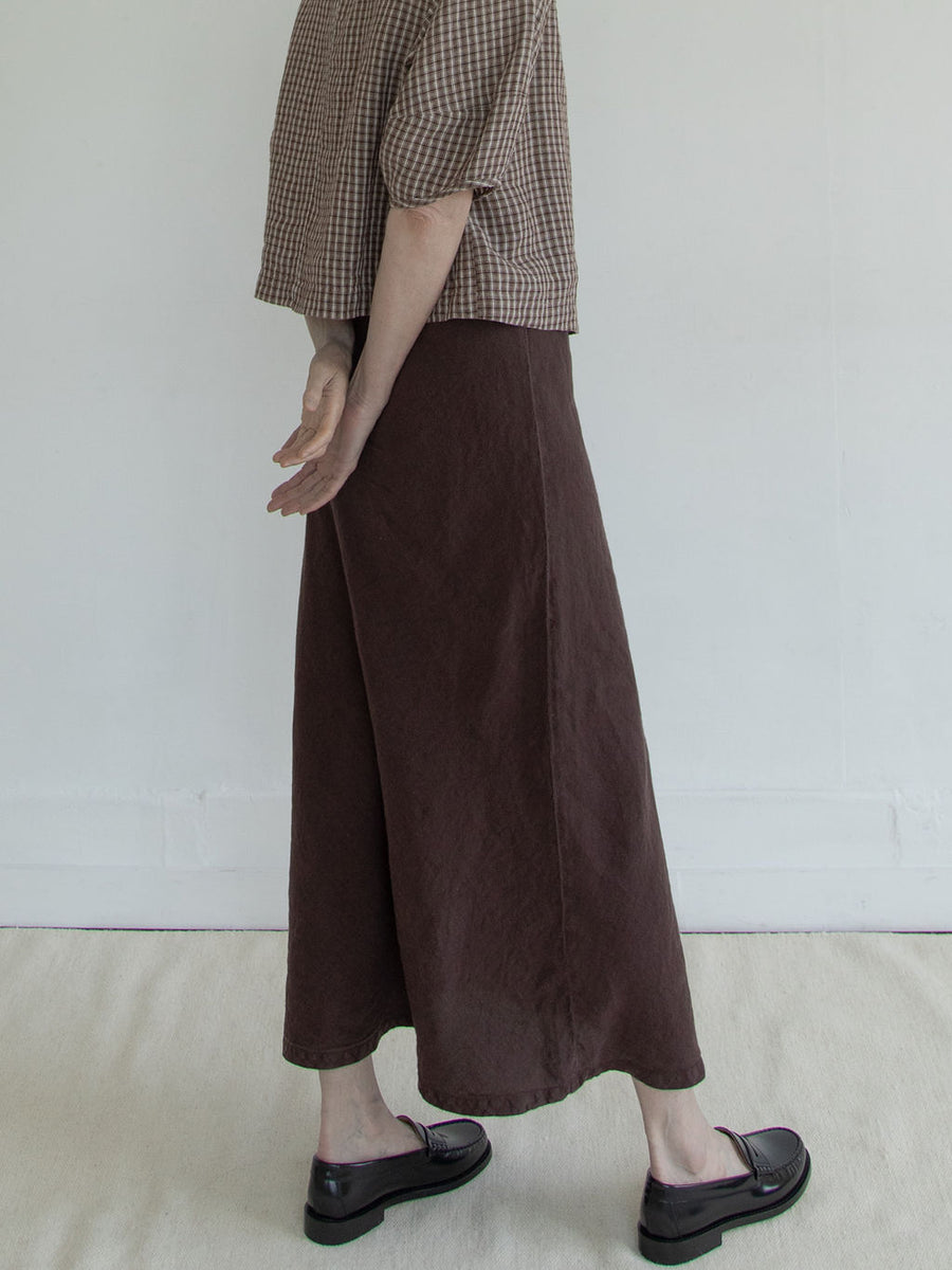 THE MEG SKIRT - CHOCOLATE