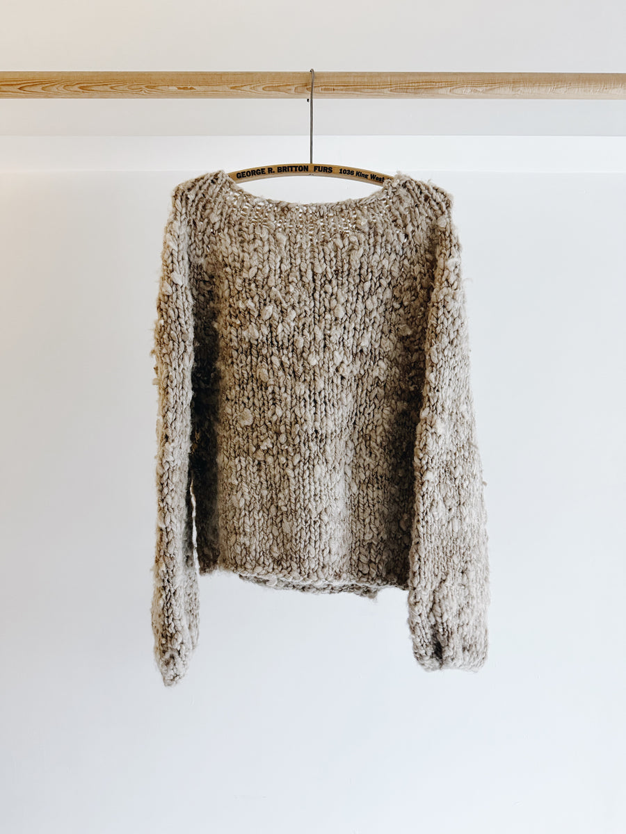 WILD SPUN SWEATER - TAUPE