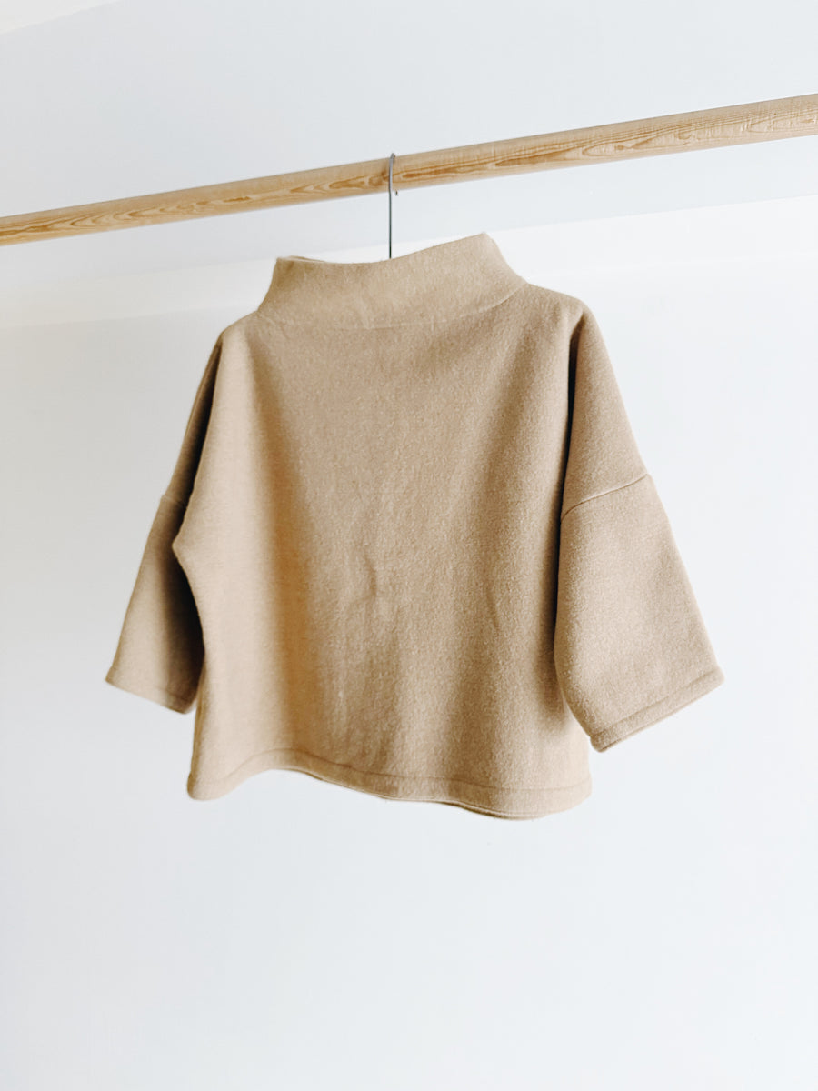 PRE- LOVED - MOSS GREY - BOILED WOOL JULIANA - SMALL