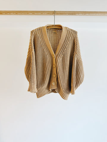 PRE- LOVED - BABAA - COTTON CARDIGAN #18 ECO DYED - O/S