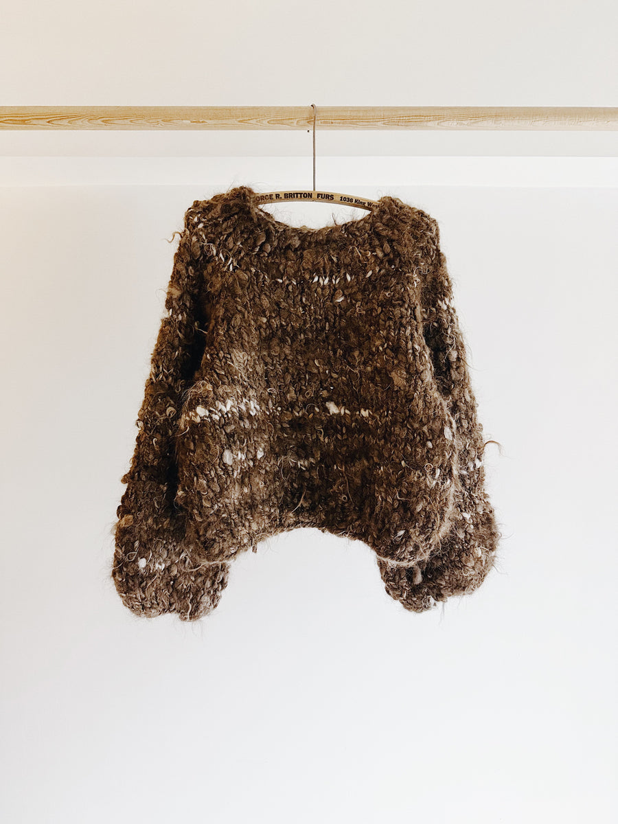 WILD SPUN SWEATER - BROWN MIX