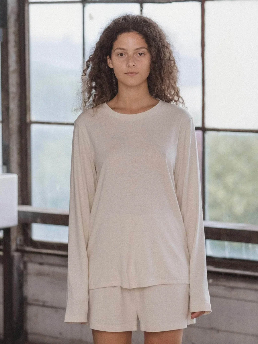 WILD SILK LONG SLEEVE - UNDYED