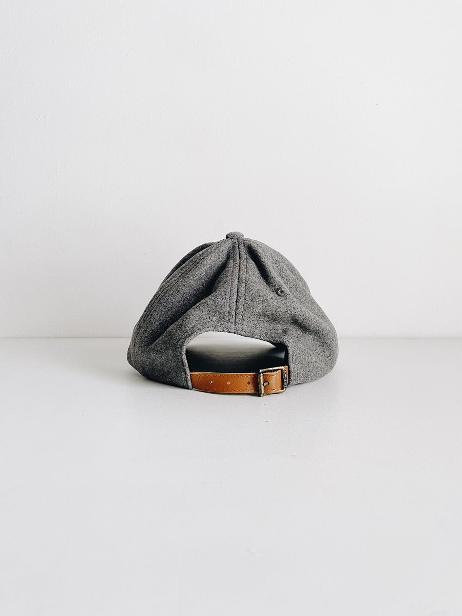 WOOL BASEBALL CAP  - CHARCOAL