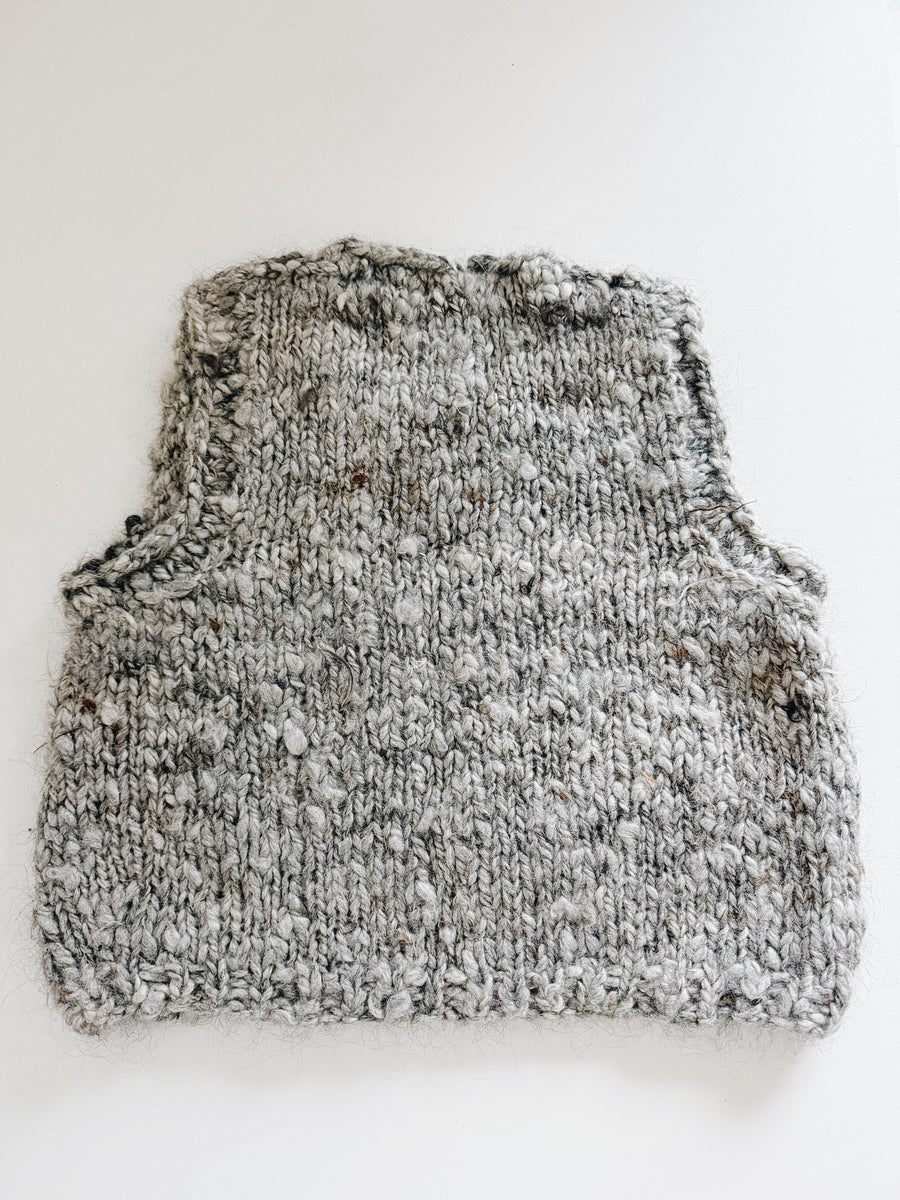 WILD SPUN VEST - LIGHT GREY MIX