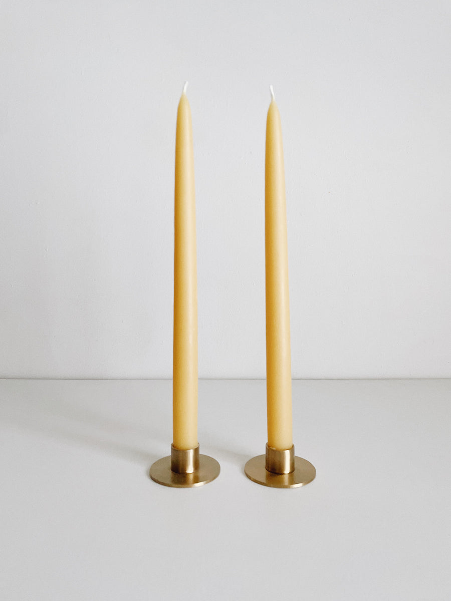 HAND DIPPED LOCAL BEESWAX TAPER CANDLE