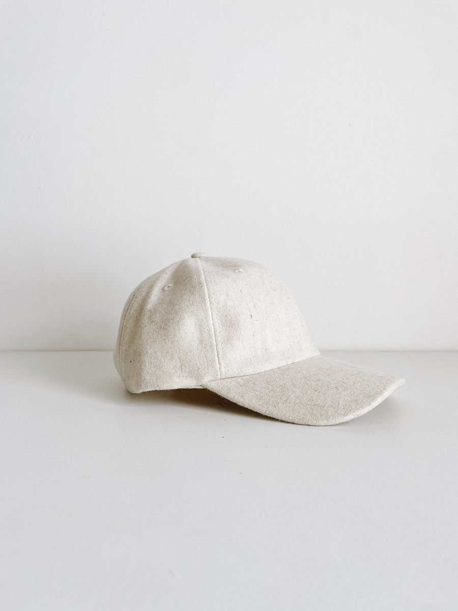 WOOL BASEBALL CAP  - NATURAL