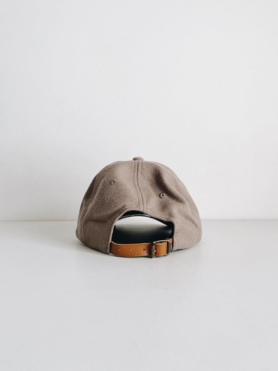 WOOL BASEBALL CAP  - MOCHA