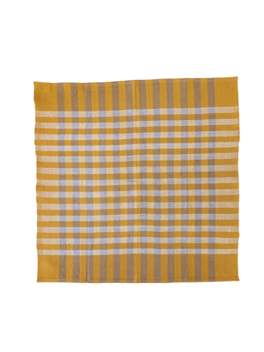 HAND WOVEN NAPKIN SET - OCHRE