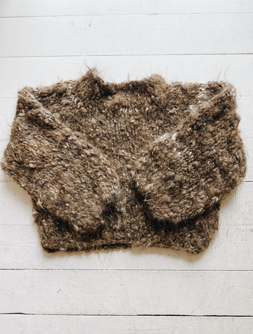 WILD SPUN SWEATER - BROWN MIX
