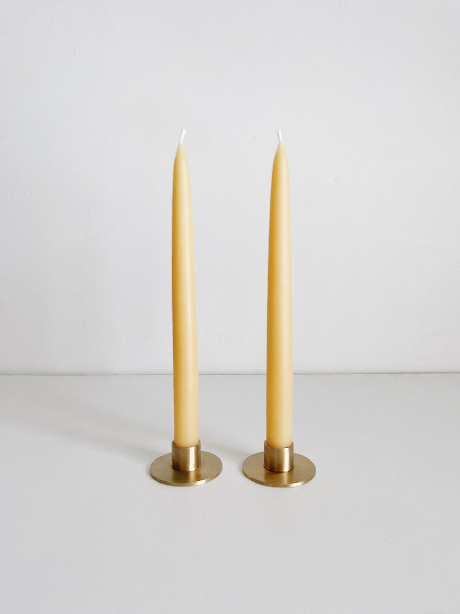 HAND DIPPED LOCAL BEESWAX TAPER CANDLE