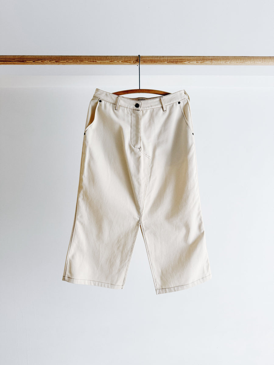 PRE- LOVED - BOHEME GOODS - NATURAL BULL DENIM SKIRT - M/L