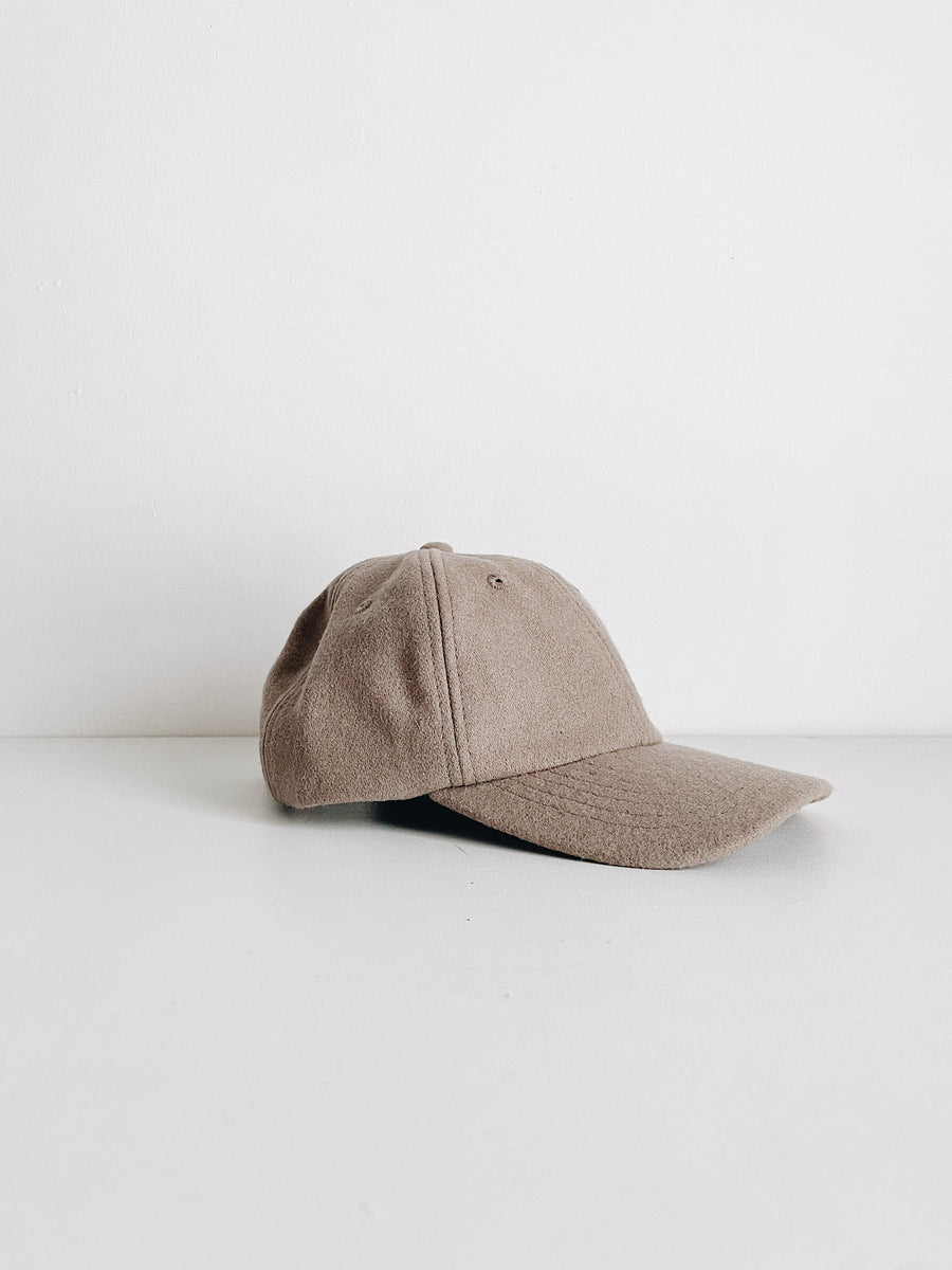 WOOL BASEBALL CAP  - MOCHA