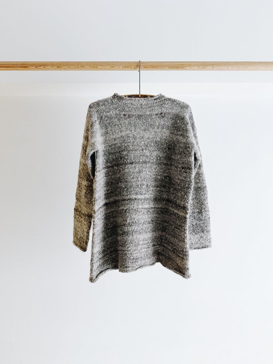 PRE- LOVED - HANDKNIT CHUNKY WOOL SWEATER - MEDIUM