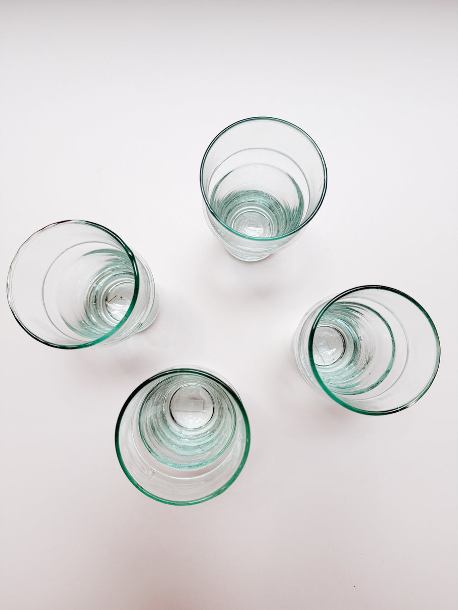 MOROCCAN BELDI GLASSWARE - CLEAR