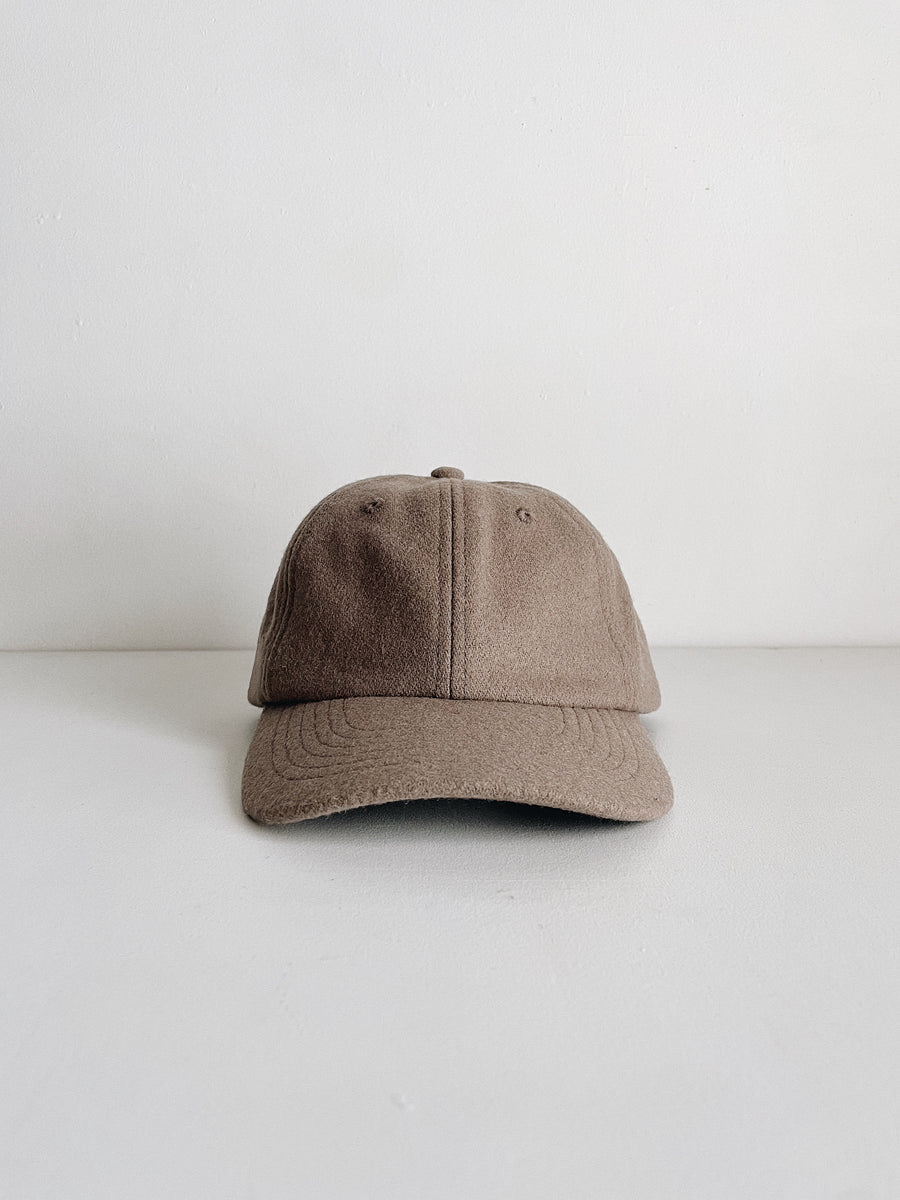 WOOL BASEBALL CAP  - MOCHA