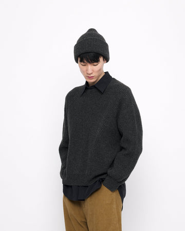 YAK WOOL BEANIE - CHARCOAL