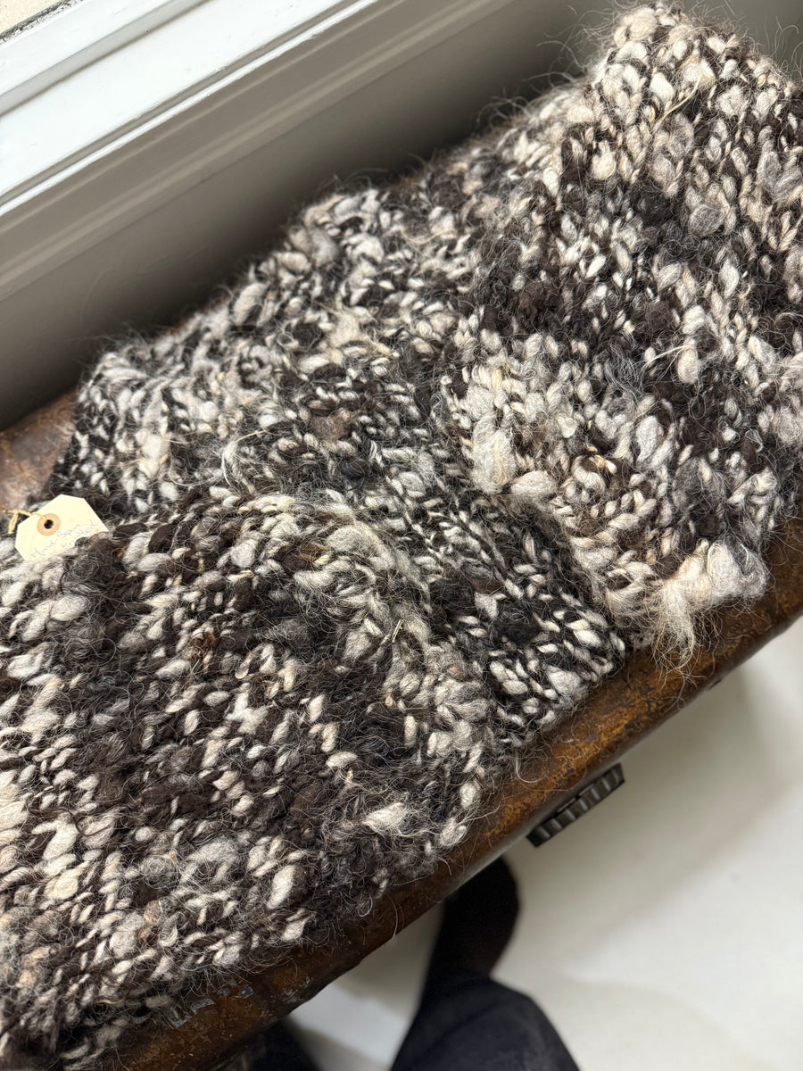 WILD SPUN SWEATER - DARK BROWN/GREY MIX