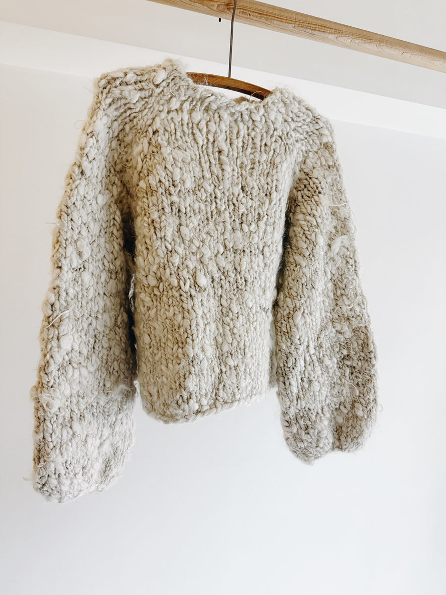WILD SPUN SWEATER - NATURAL