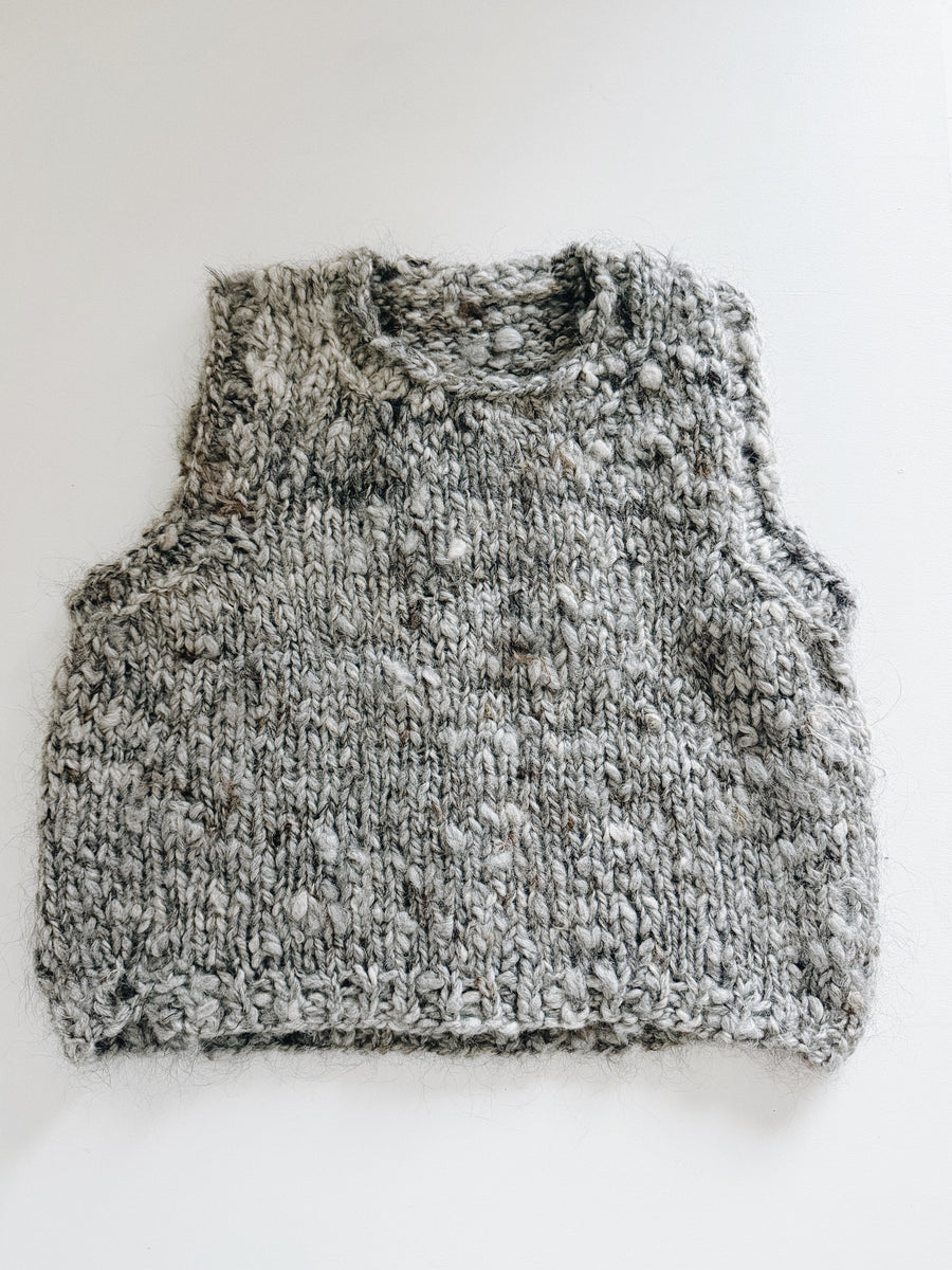 WILD SPUN VEST - LIGHT GREY MIX