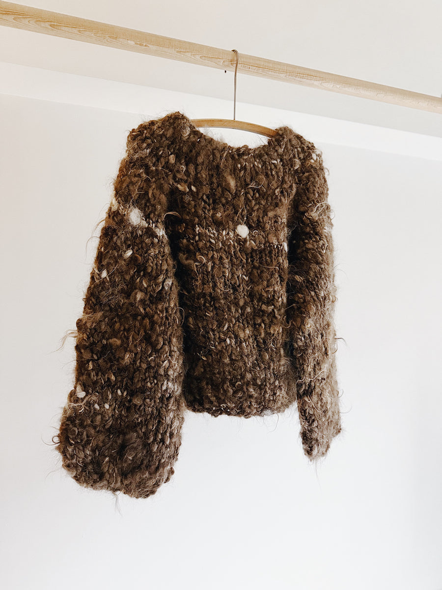 WILD SPUN SWEATER - BROWN MIX