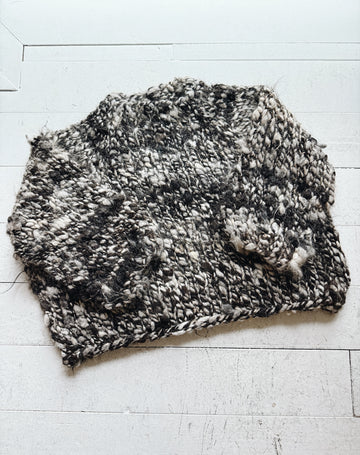 WILD SPUN SWEATER - DARK BROWN/GREY MIX