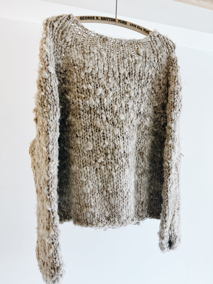 WILD SPUN SWEATER - TAUPE