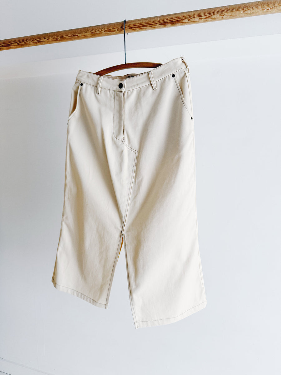 PRE- LOVED - BOHEME GOODS - NATURAL BULL DENIM SKIRT - M/L