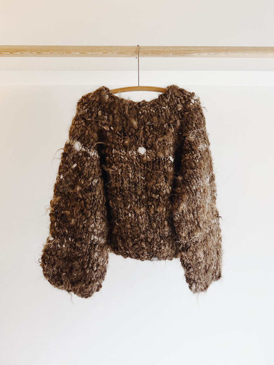 WILD SPUN SWEATER - BROWN MIX