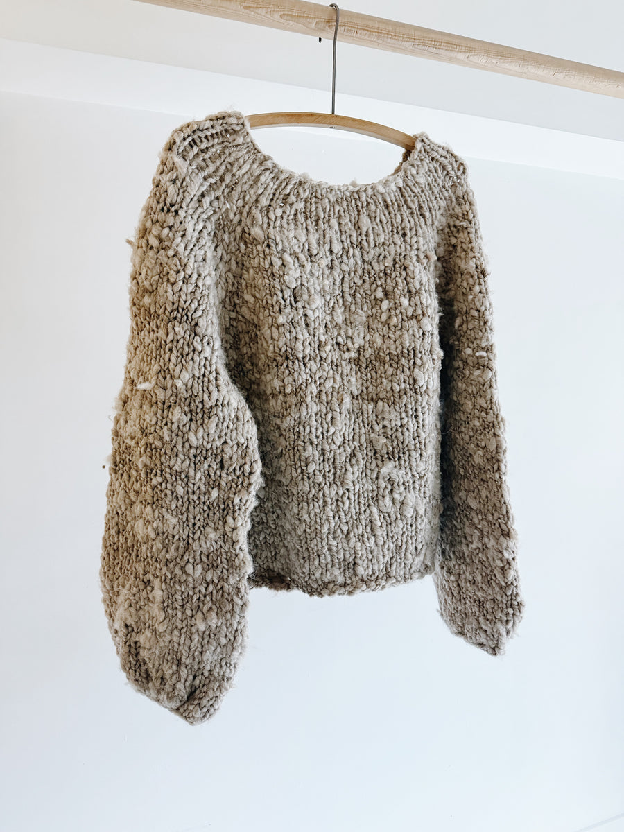 WILD SPUN SWEATER - TAUPE