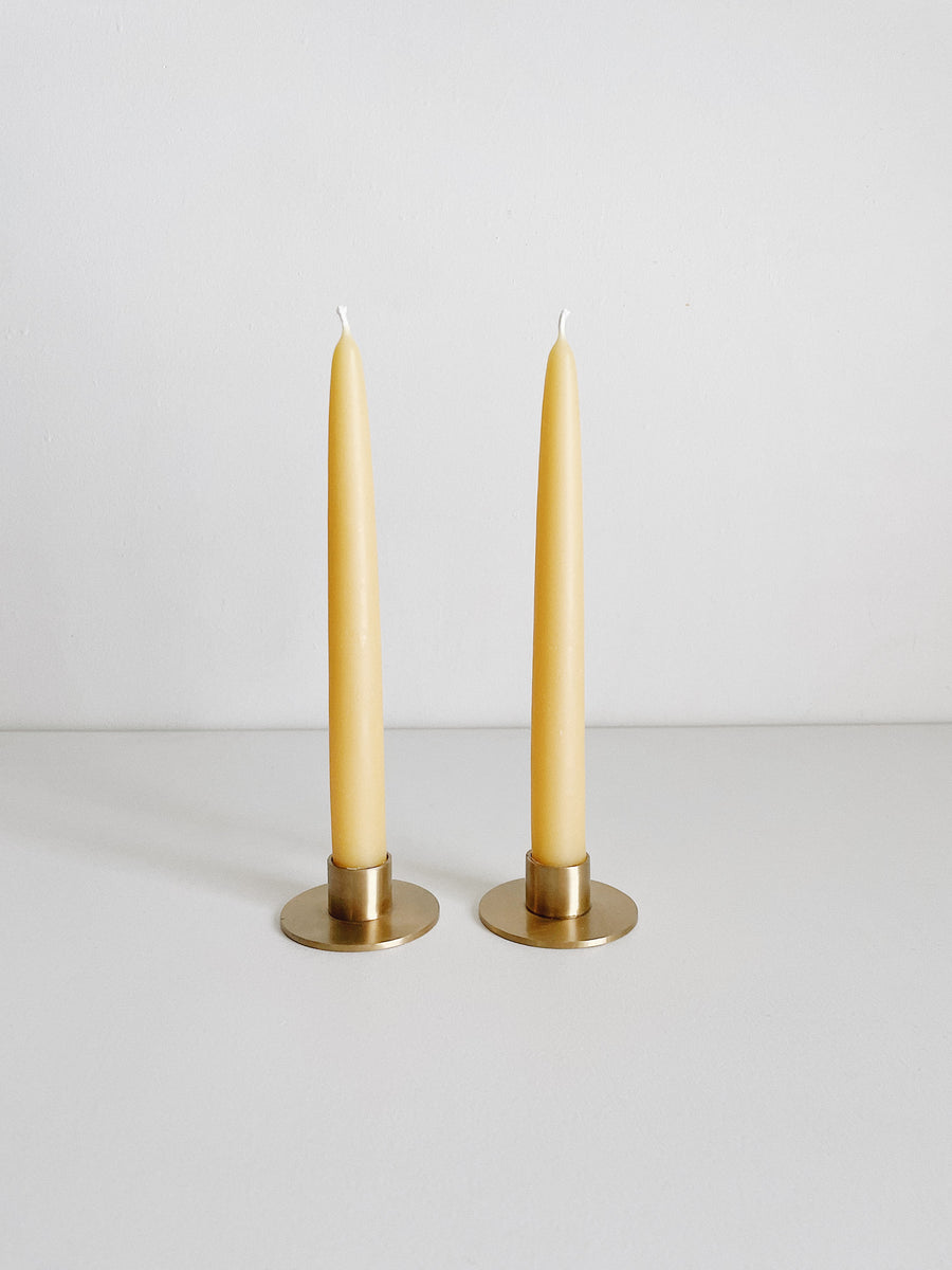 HAND DIPPED LOCAL BEESWAX TAPER CANDLE