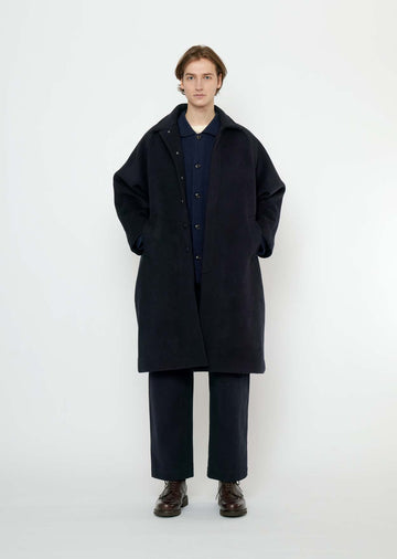 WOOL DUSTER - NAVY BLACK