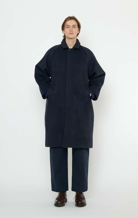 WOOL DUSTER - NAVY BLACK