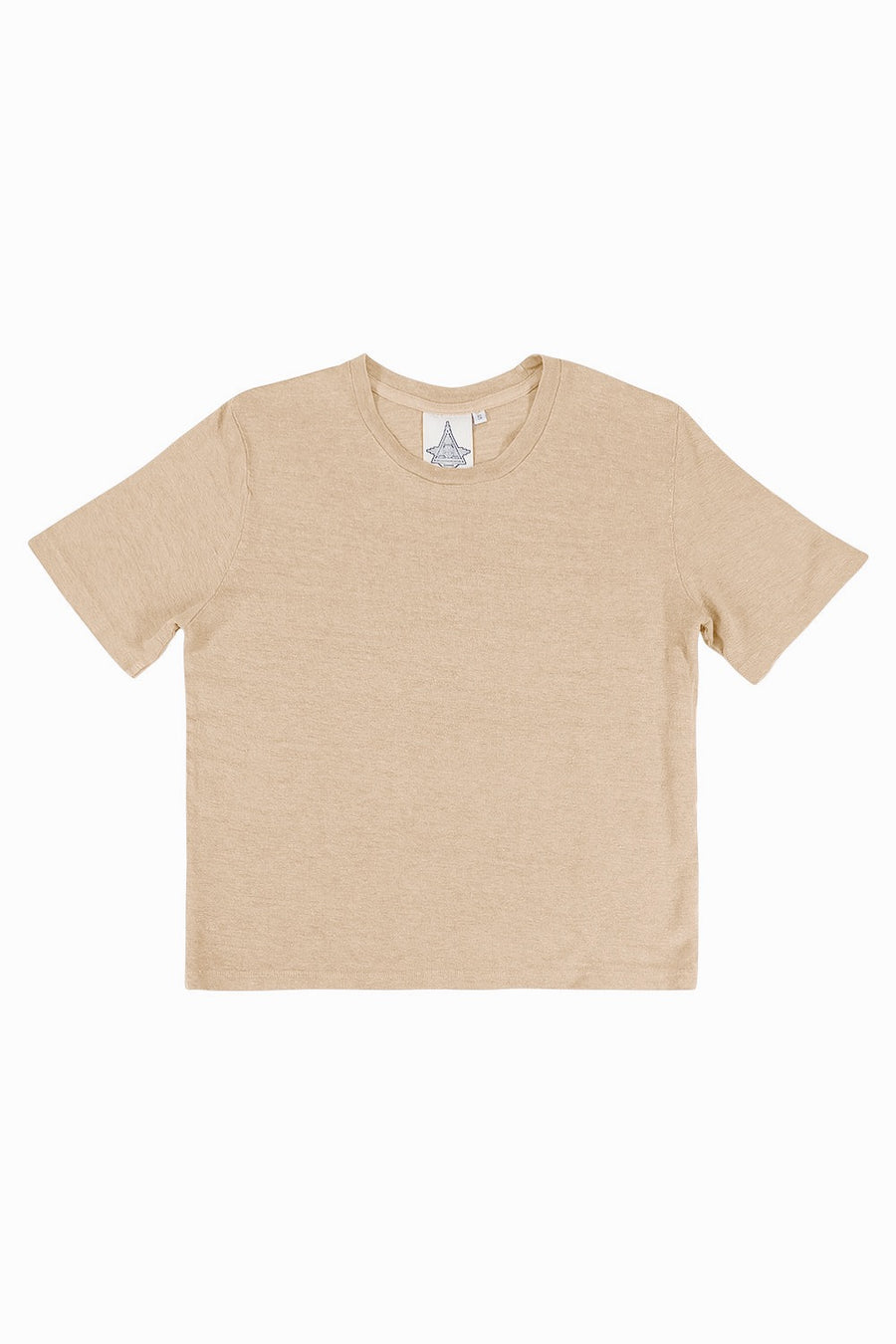 DAKOTA HEMP CROPPED TEE - OAT MILK