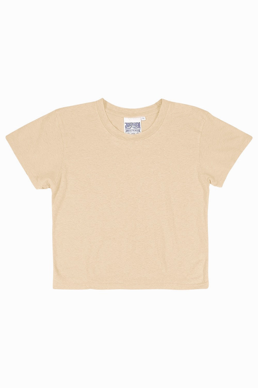 CROPPED LOREL TEE - OAT MILK