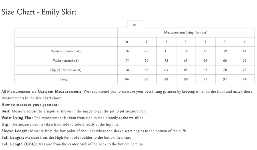 EMILY SKIRT - SALT