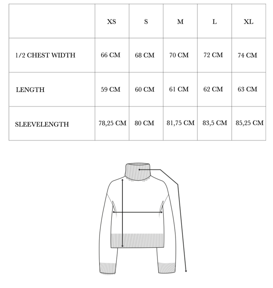 SILENE TURTLENECK - DEEP BROWN