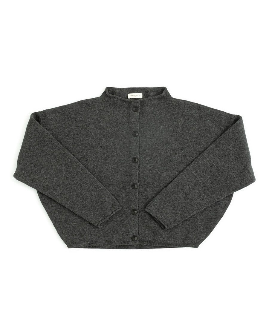 OVERSIZED PERI CARDIGAN - MARLED CHARCOAL