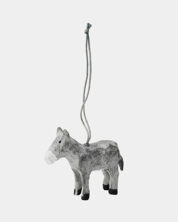 ORNAMENT - PAPER MACHE - DONKEY