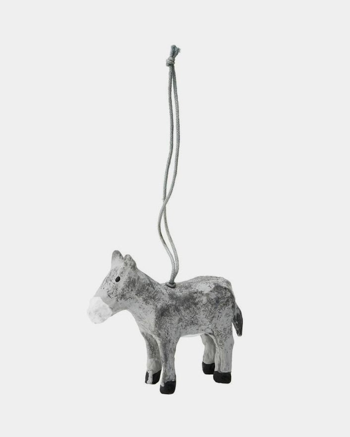 ORNAMENT - PAPER MACHE - DONKEY