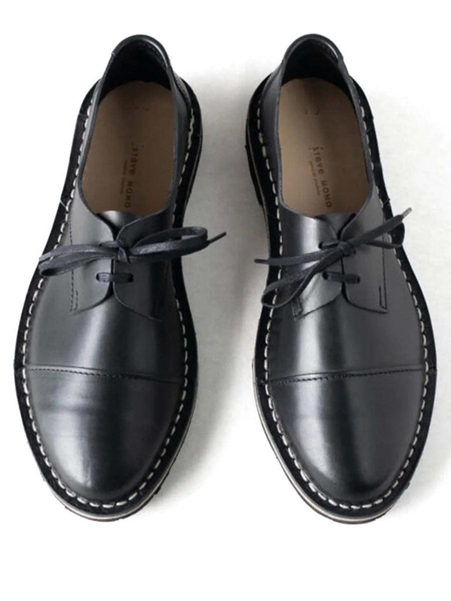 Steve Mono Artisanal Shoes 10/32 – Black Vegetable Tanned Leather