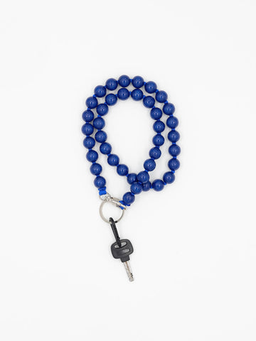 LONG KEYHOLDER - BIG PERLEN - BLUE
