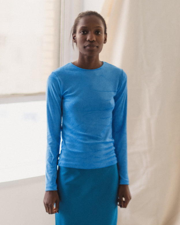 OMO LONGSLEEVE TEE - ZINN BLUE