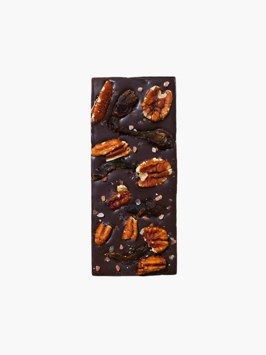 PECAN & DATE  - DATE SWEETENED DARK CHOCOLATE