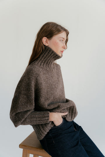 RINGO SWEATER - BROWN MELANGE